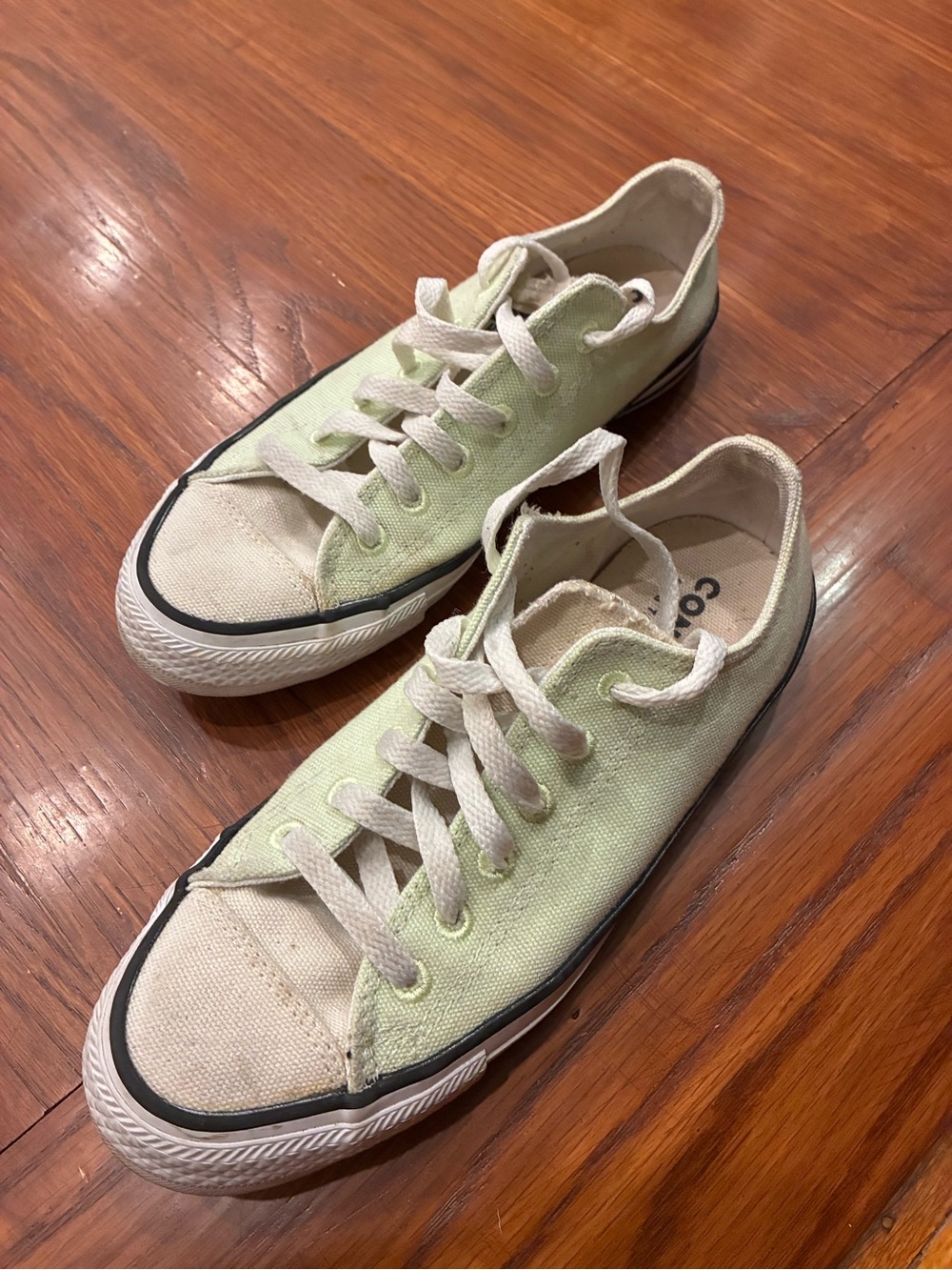 Converse Low-Top Canvas Sneakers in Light Green